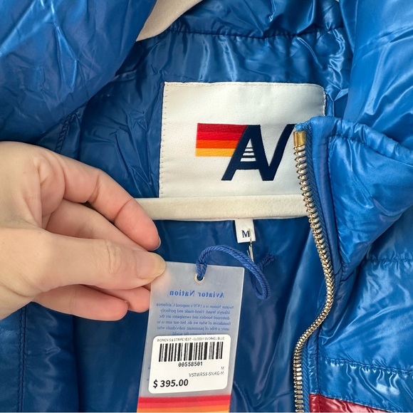 NWT AVIATION NATION 5 STRIPE VEST - GLOSSY SNORKEL BLUE SZ M - Picture 5 of 9